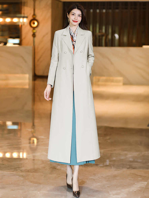 New autumn mid-length trench coat for women