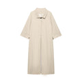 Versatile casual loose collared trench coat for women